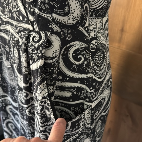 Anthropology Moulinette Soeurs Swirling Villages Midi dress Womens 8 wrap front - Picture 5 of 12